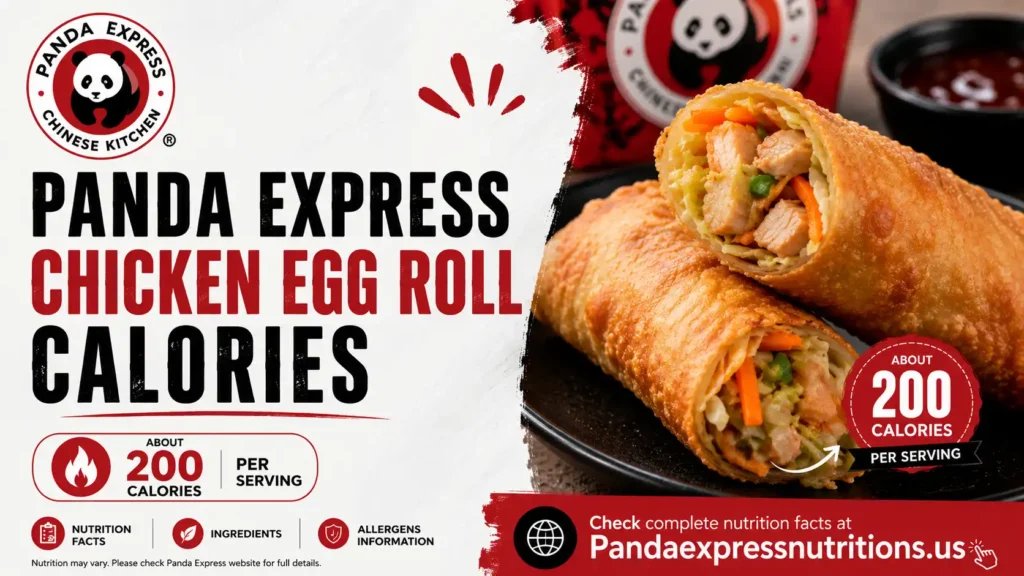 Panda Express Chicken Egg Roll Calories & Nutrition 2026 2 Panda Express Chicken Egg Roll Calories